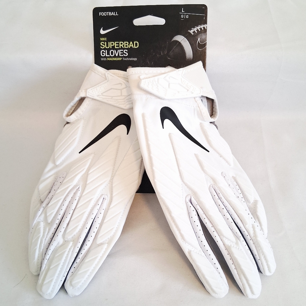 Nike Superbad Padded Football Gloves White